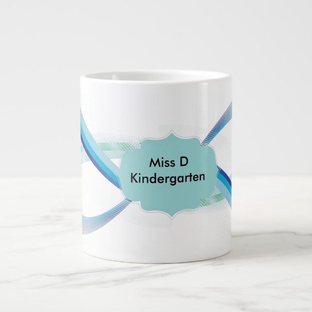 Personalised Abstract Coffee Mug (Front)