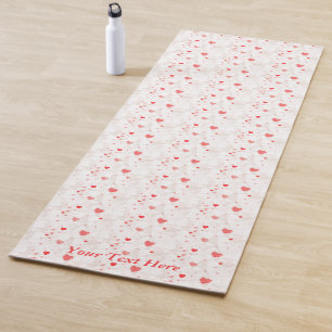Personalised Abstract Colourful Hearts Pattern  Yoga Mat