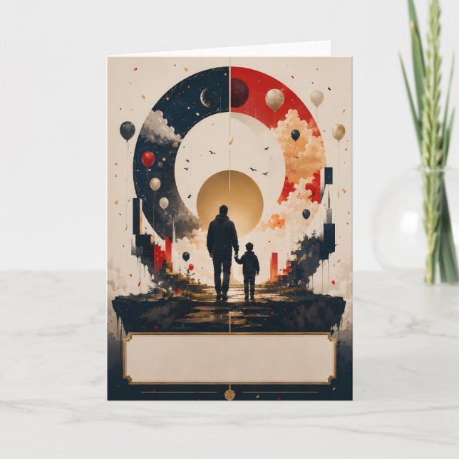 Personalised Abstract Father’s Day Card (Front)