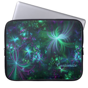 Personalised Abstract Floral Pattern Laptop Sleeve