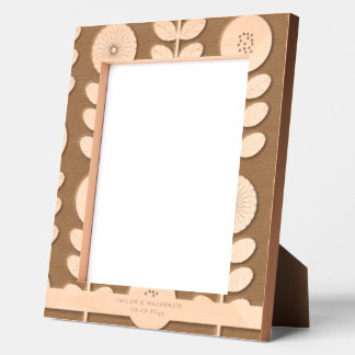 Personalised Abstract Flower Patterned Etched Frames