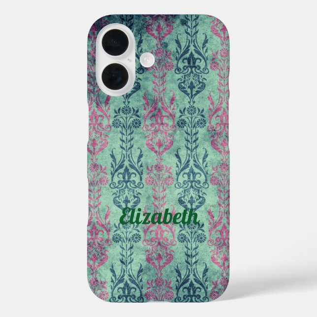 Personalised Abstract Greenery Case-Mate iPhone Case (Back)