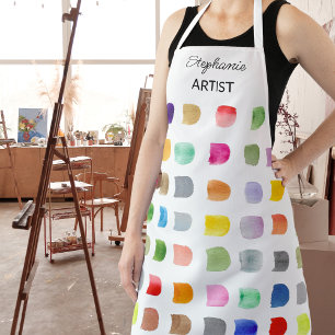 Personalised Abstract Pattern Artist's Apron
