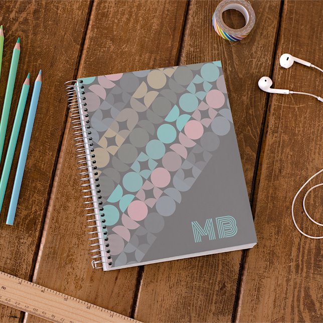Personalised Abstract Retro Popart Art Pattern Notebook (Creator Uploaded)
