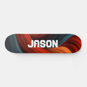 Personalised Abstract  Skateboard