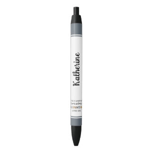 Personalised Accountant Funny Awesome Accountant Black Ink Pen
