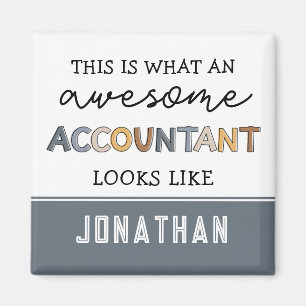 Personalised Accountant Funny Awesome Accountant Magnet