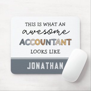 Personalised Accountant Funny Awesome Accountant Mouse Pad