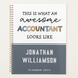 Personalised Accountant Funny Awesome Accountant Planner