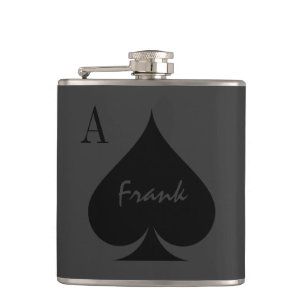 Personalised Ace of spades drink flask