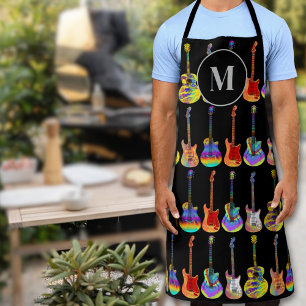 Personalised Acoustic Electric Guitars Monogram Apron