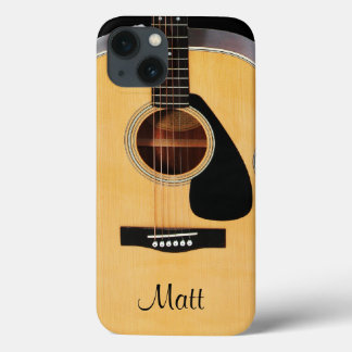 Personalised Acoustic Guitar Music iPhone Case