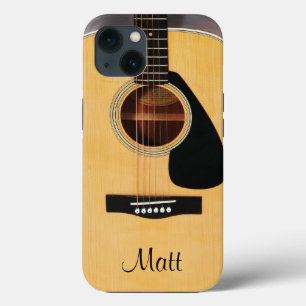 Personalised Acoustic Guitar Music iPhone Case