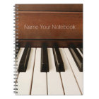 Personalised Acoustic Piano Music Notebook