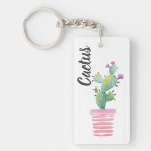 Personalised Acrylic Key Ring - Needles Cactus