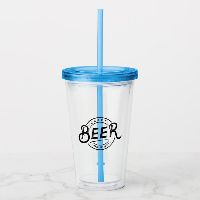 Personalised Acrylic Logo Tumbler (Front)