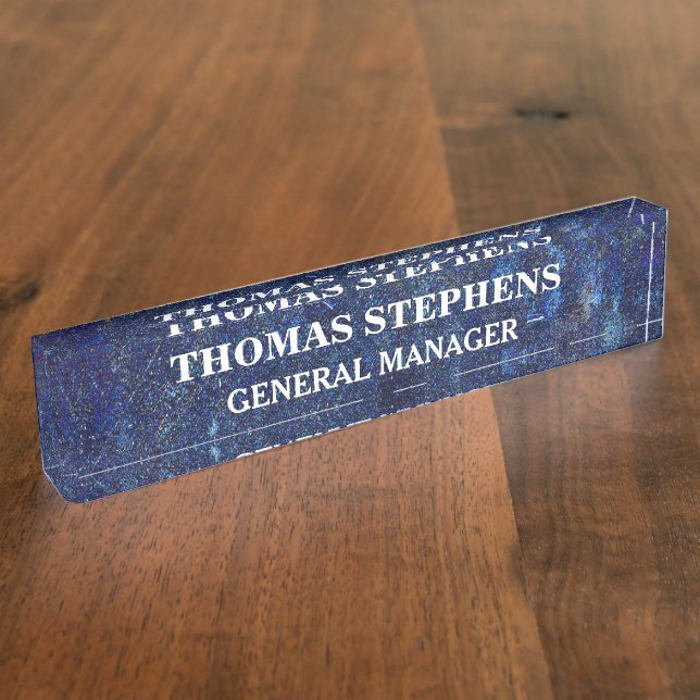 Personalised Acrylic Nameplate (Side)