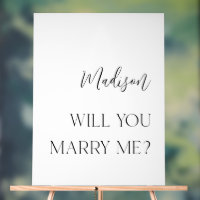 Personalised acrylic will you marry me sign