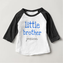 Personalised Add a Name Blue Text  Little Brother