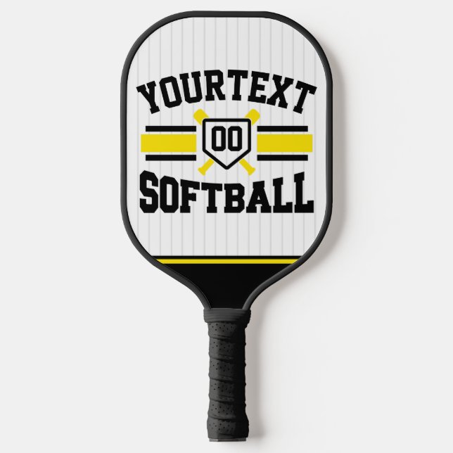 Personalised ADD NAME Softball Player Varsity Team Pickleball Paddle (Front)