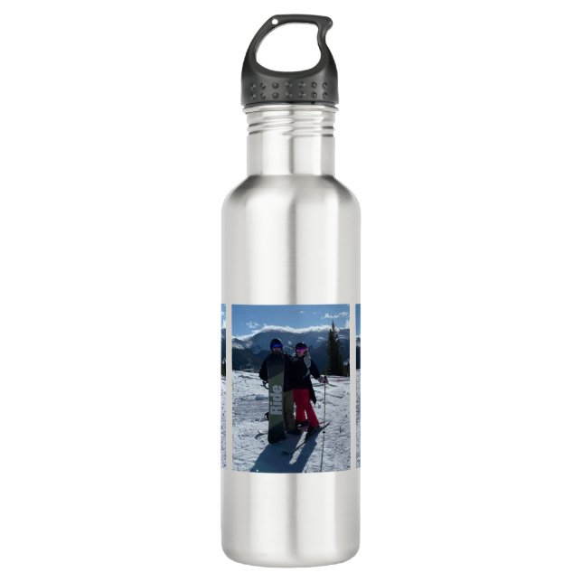 Personalised Add Three Photos  710 Ml Water Bottle (Front)