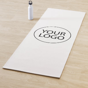 Personalised Add Your Business Logo Custom white Yoga Mat