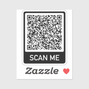 Personalised Add Your Funny QR Code Bumper Sticker