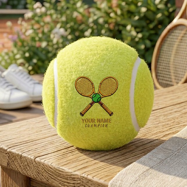 Personalised Add Your Name Tennis Ball Rackets     (Creator Uploaded)