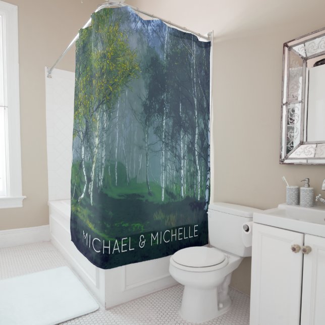 Personalised Add Your Own Name Shower Curtain (In Situ)