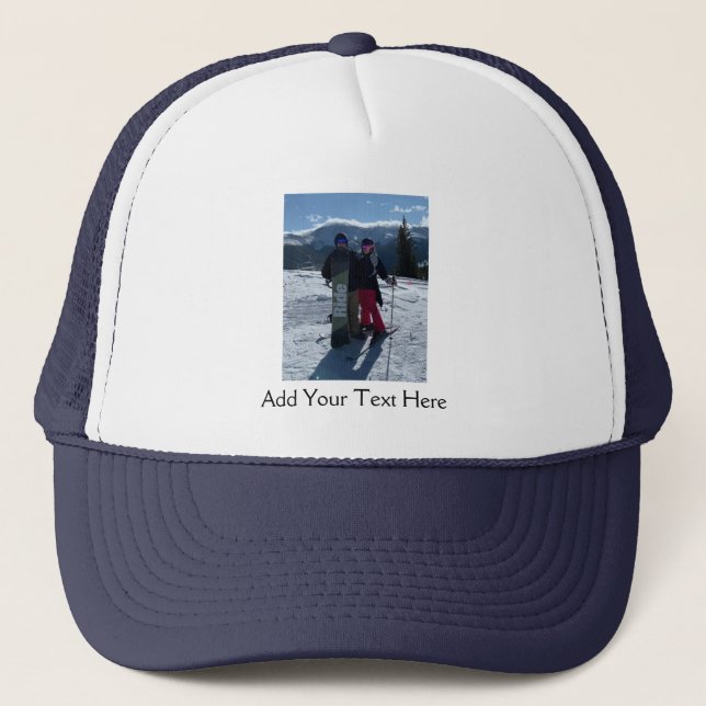 Personalised Add your own photo  Trucker Hat (Front)