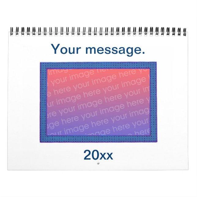 Personalised Add Your Own Photos DIY Calendars (Cover)