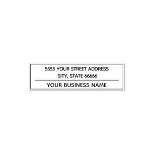 Personalised Address Self-inking Stamp Template