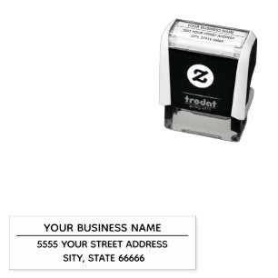 Personalised Address Self-inking Stamp Template
