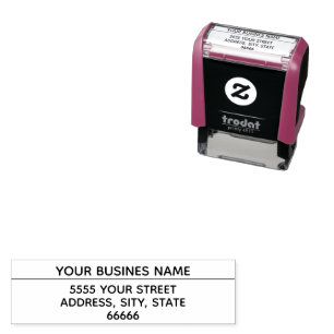 Personalised Address Self-inking Stamp Template