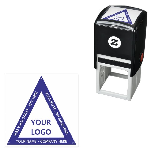 Personalised Address Triangle Self-inking Stamp (In Situ)