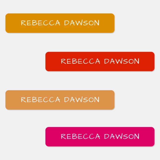 Personalised Adhesive Name  (Group)