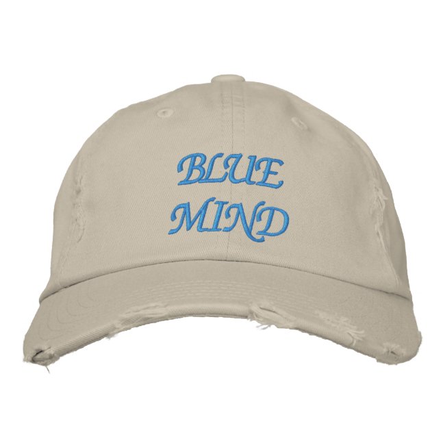 Personalised Adjustable Hat - BLUE MIND (Front)