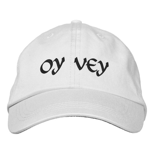 Personalised Adjustable Hat - OY VEY (Front)