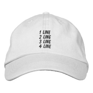 Personalised Adjustable Make It Yourself Embroidered Hat
