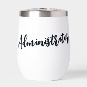 Personalised Administrator Script Typography