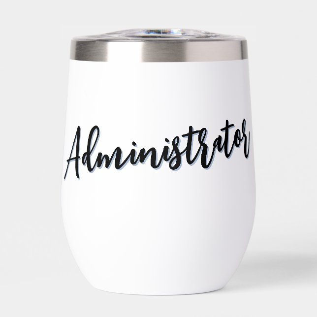 Personalised Administrator Script Typography (Front)