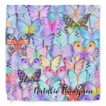 Personalised Adorable butterflies pattern l Purple
