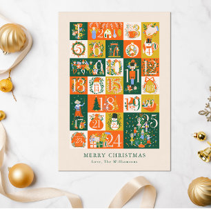 Personalised Advent Nutcracker Christmas Blank Holiday Card