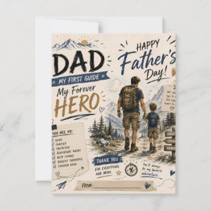 Personalised Adventure Dad Greeting Card
