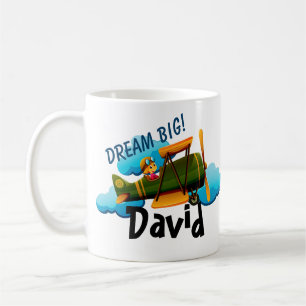 Personalised aeroplane coffee mug