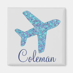 Personalised Aeroplane Magnet