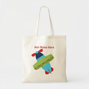Personalised Aeroplane Taking Flight Tote Bag
