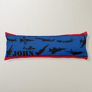 Personalised Aeroplanes Body Cushion