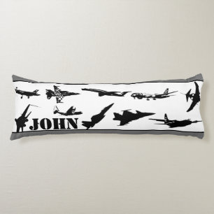 Personalised Aeroplanes Body Cushion