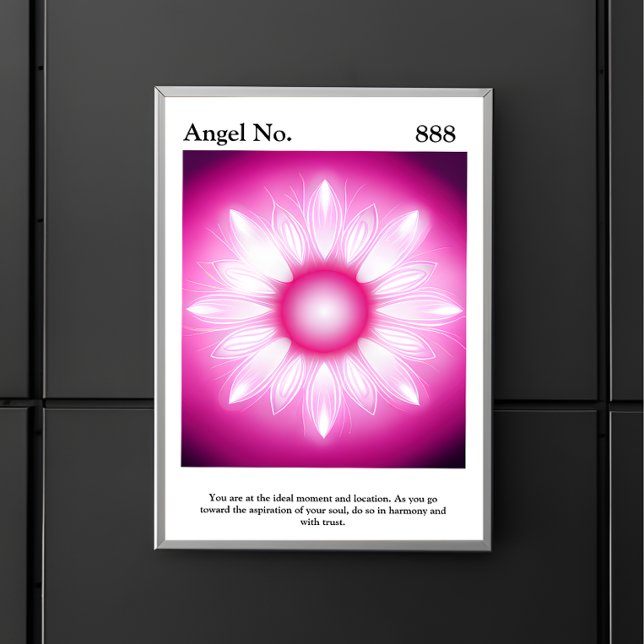 Personalised Aesthetic Aura Angel Number Poster (Aura Angel Number Poster)